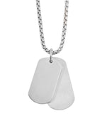 Veneziakette mit zwei verschieden großen Dog Tag Anhängern