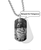 Beispiel für Fofotogravur Hund