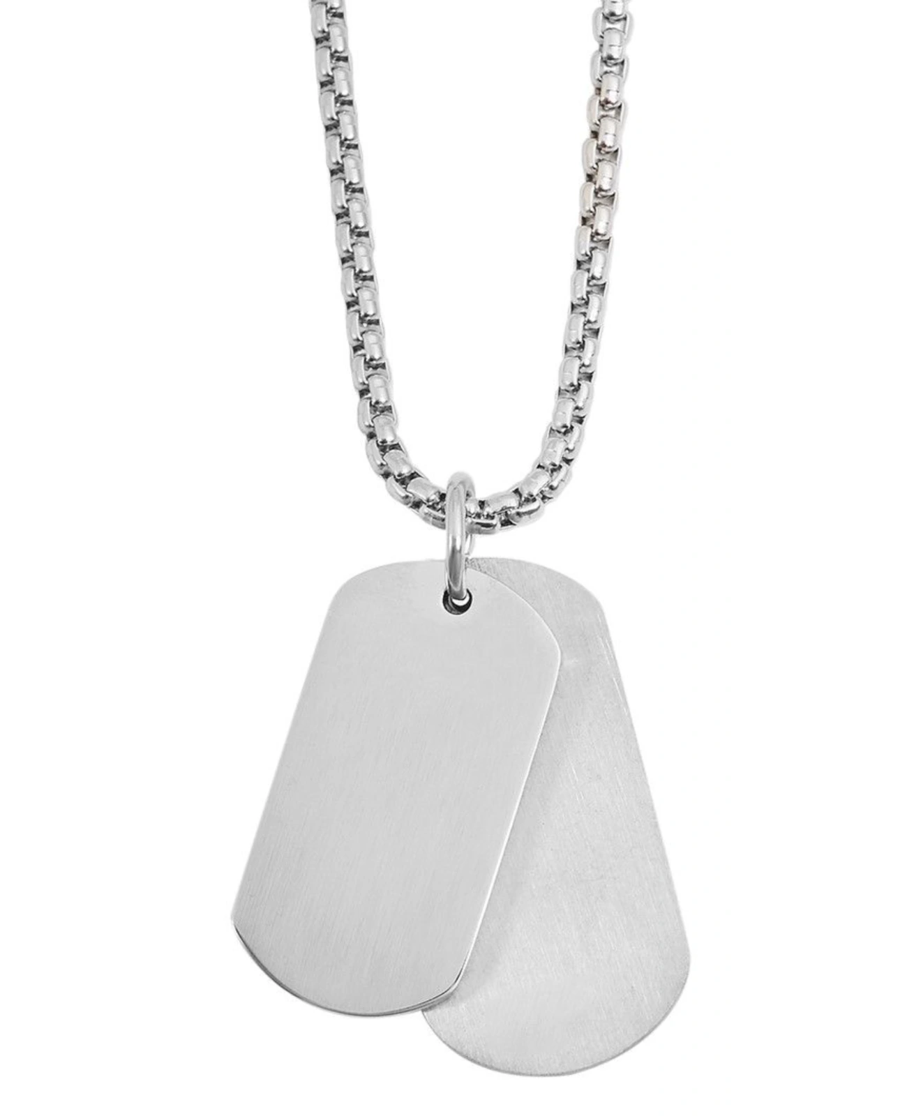 veneziakette mit zwei verschieden großen dog tag Anhängern