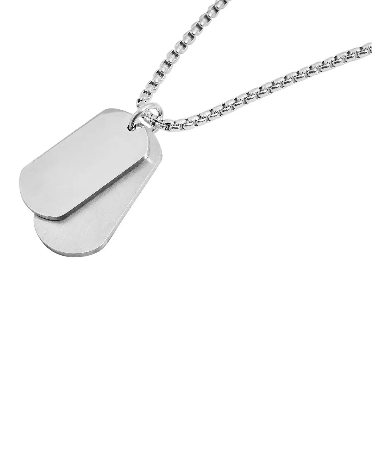 veneziakette mit zwei verschieden großen dog tag Anhängern