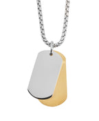 Veneziakette mit zwei verschieden großen Dog Tag Anhängern
