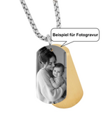 Beispiel für Fotogravur Mutter mit Kind