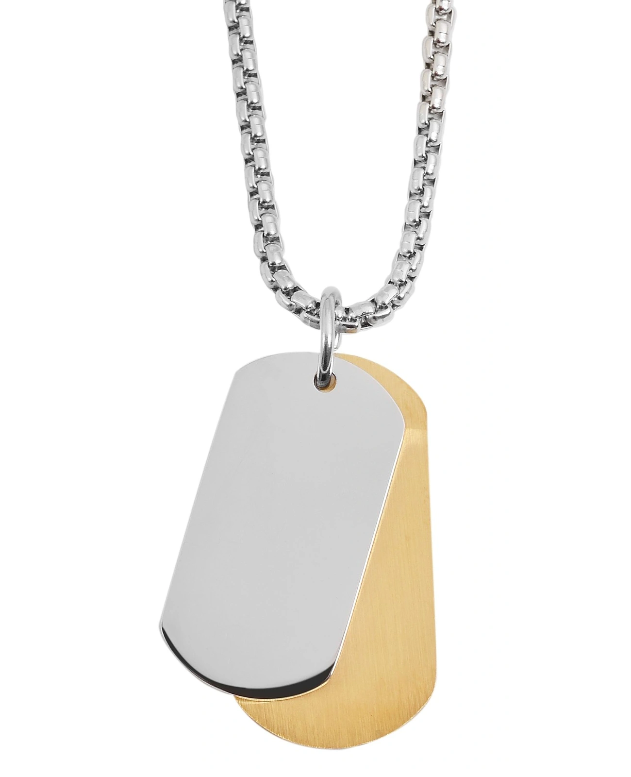 veneziakette mit zwei verschieden großen dog tag Anhängern