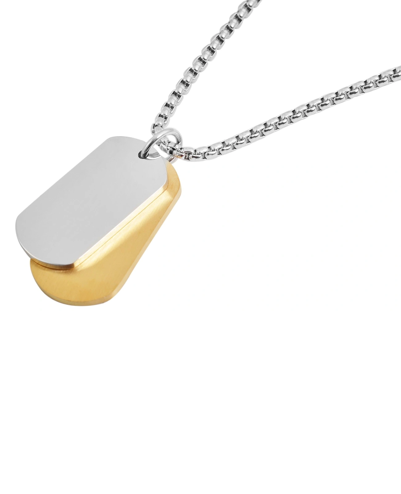 veneziakette mit zwei verschieden großen dog tag Anhängern