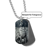 Beispiel für Fotogravur Hund