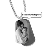 Beispiel für Fotogravur Mutter mit Kind
