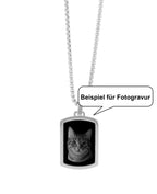 Beispiel für Fotogravur Katze
