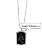 Beispiel für Fotogravur Schutzengel