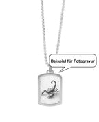 Beispiel für Fotogravur Sternzeichen Skorpion
