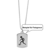 Beispiel für Fotogravur Fußballer