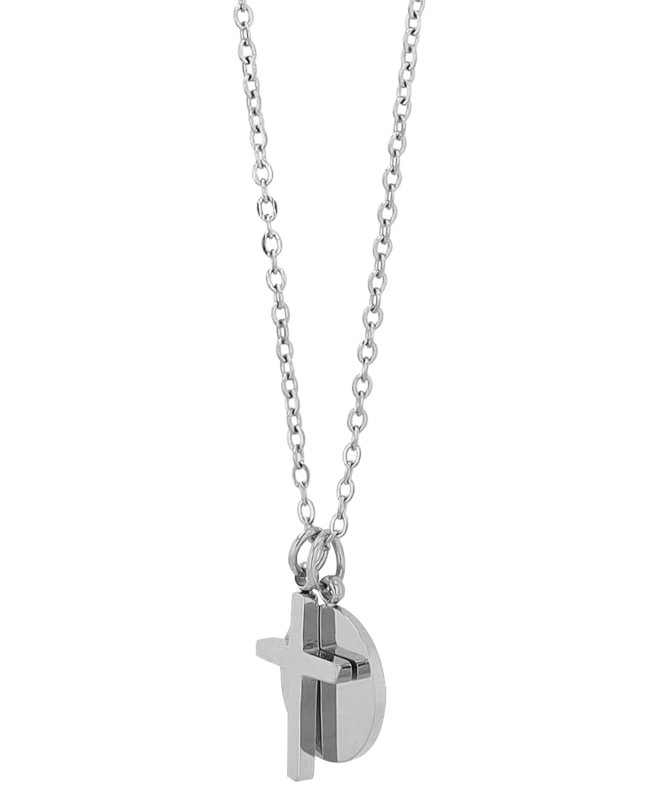 Ankerkette mit anhänger kreuz und gravurscheibe