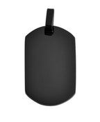 Dog Tag Anhänger rechteckig oben und unten abgerundet