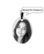 Beispiel für Fotogravur Frau