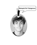 Beispiel für Fotogravur Mann