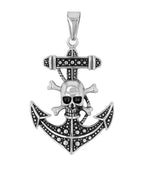 Anhänger Schiffsanker mit Totenkopf