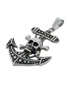 Anhänger Schiffsanker mit Totenkopf