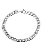 dickes Panzerarmband mit Karabinerverschluss