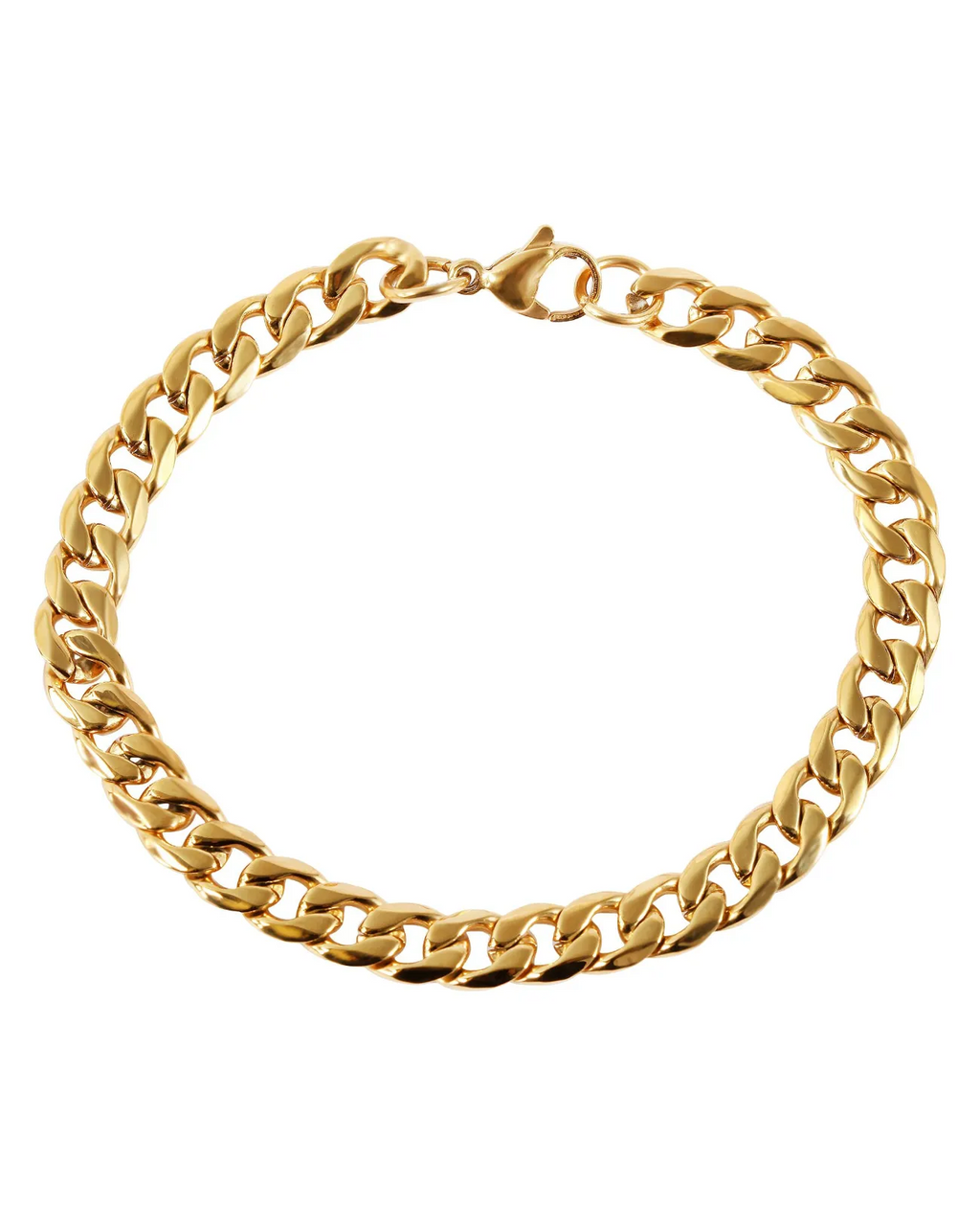 dickes Panzerarmband mit Karabinerverschluss