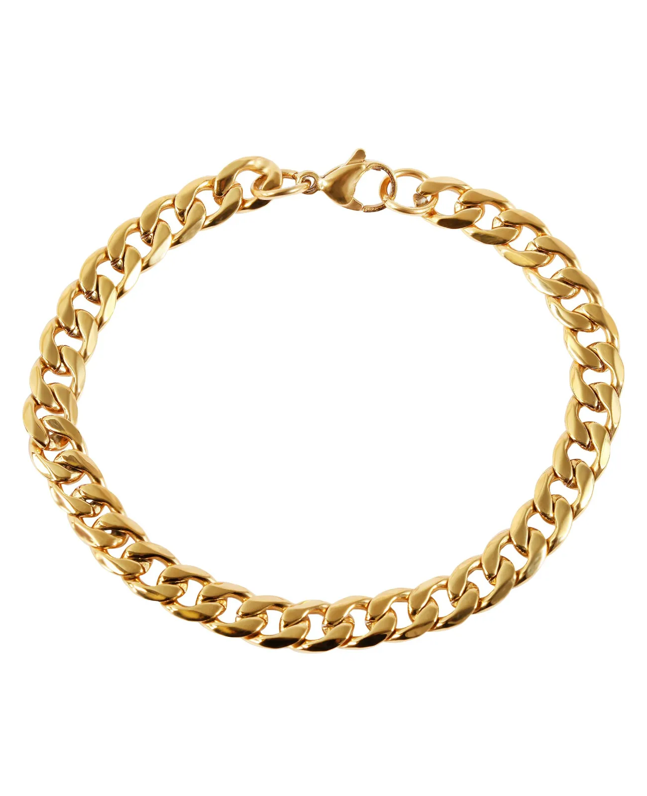 dickes Panzerarmband mit Karabinerverschluss