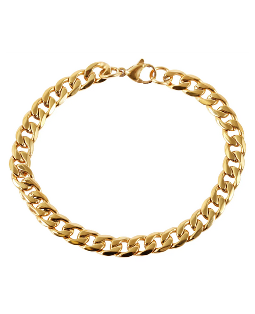 dickes Panzerarmband mit Karabinerverschluss
