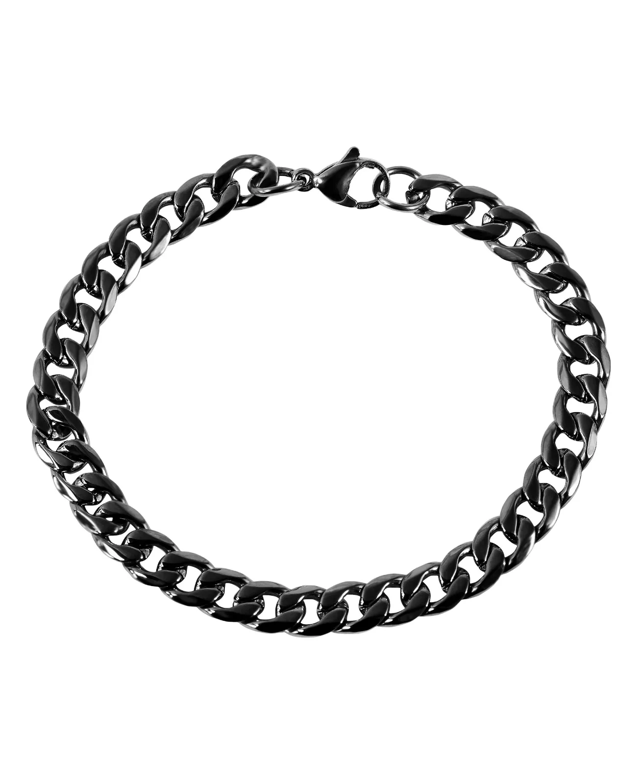 dickes Panzerarmband mit Karabinerverschluss