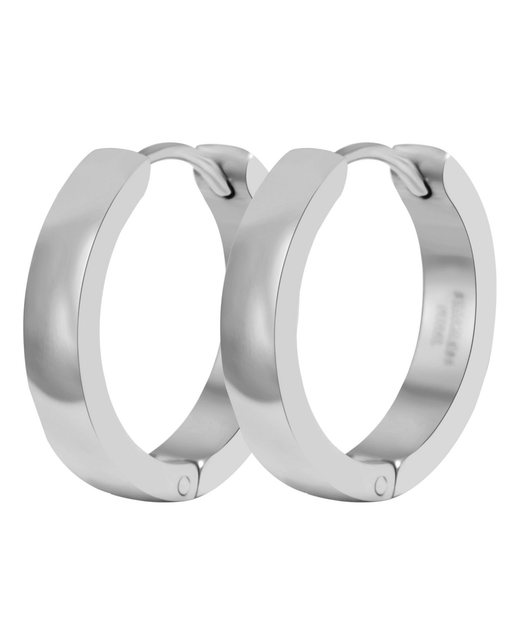 glatte halbrunde creolen