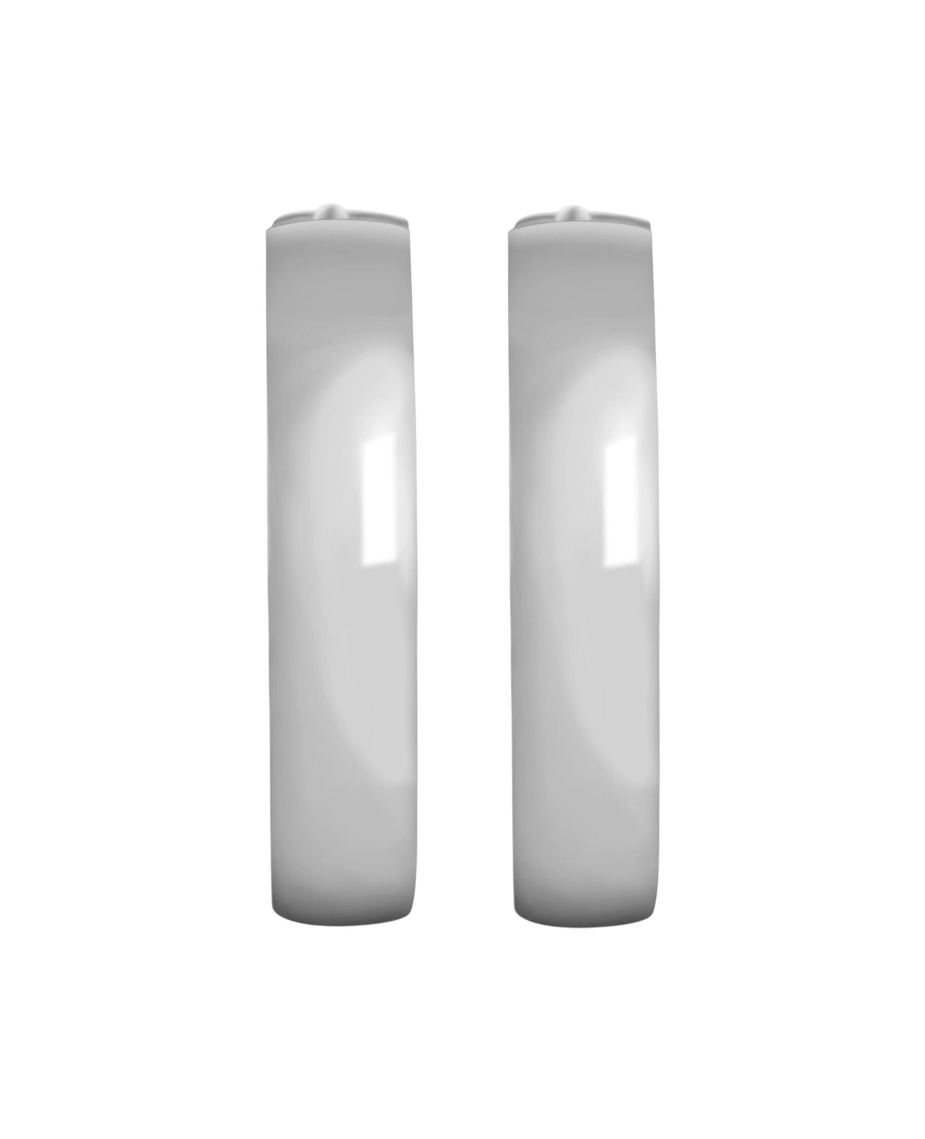 glatte halbrunde creolen