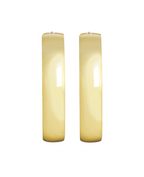 glatte halbrunde creolen