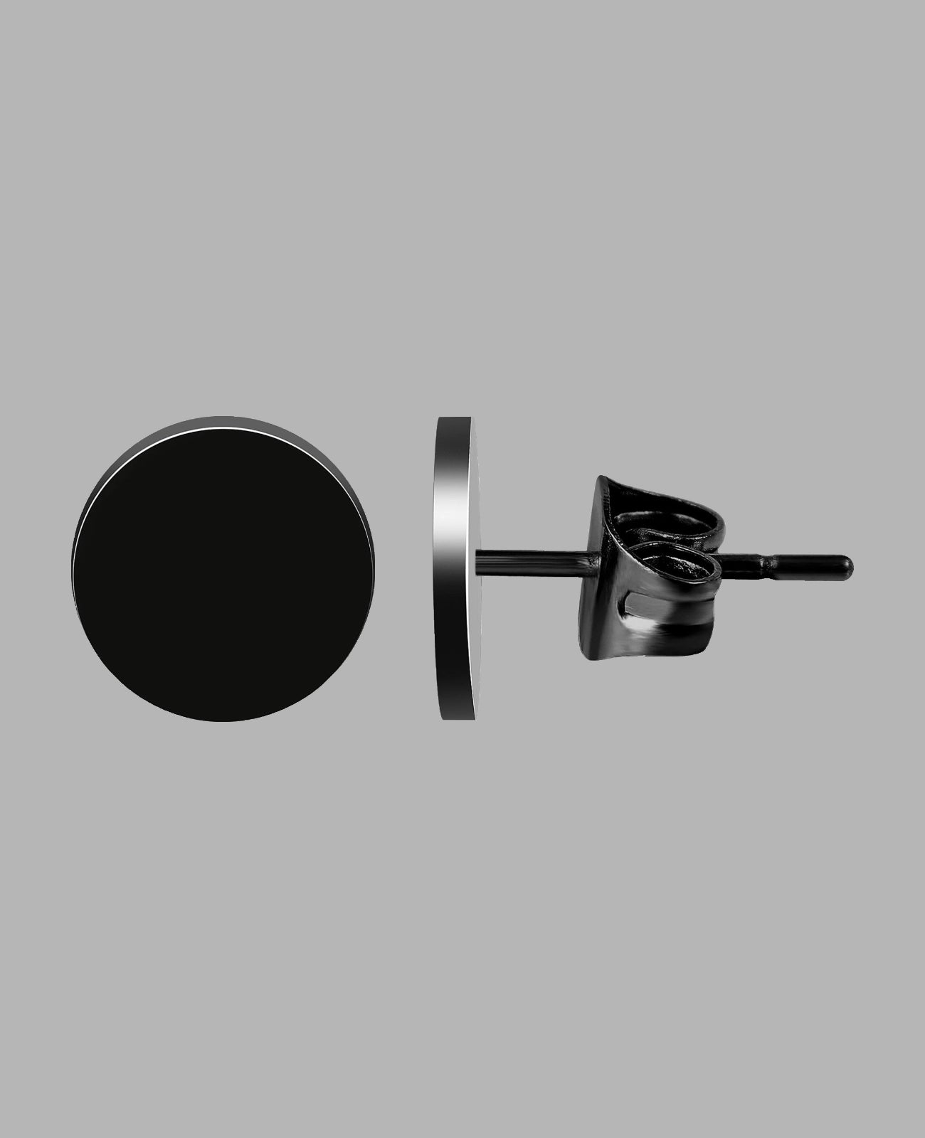 Ohrstecker flache runde Scheibe