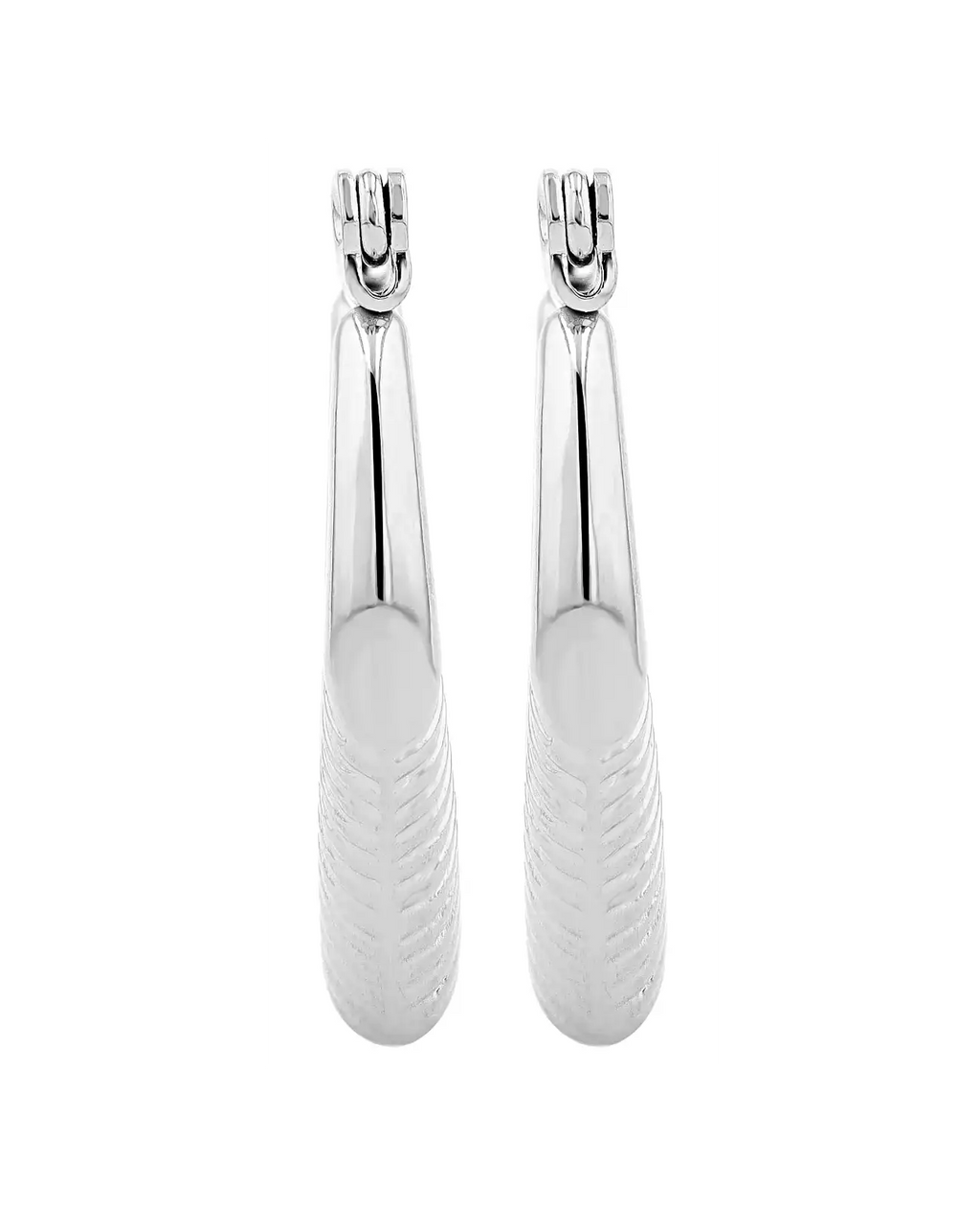 Bauchige gemusterte creolen