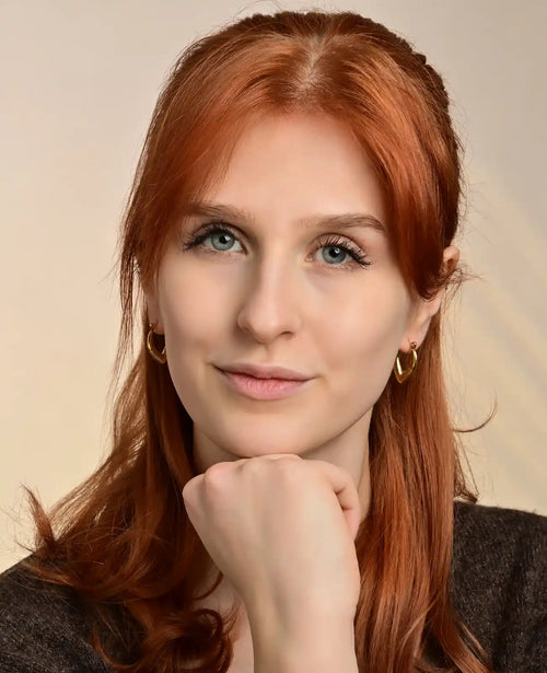 Bauchige gemusterte creolen