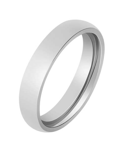 einfacher glatter leicht gewölter ring