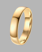Einfacher glatter leicht gewölter Ring