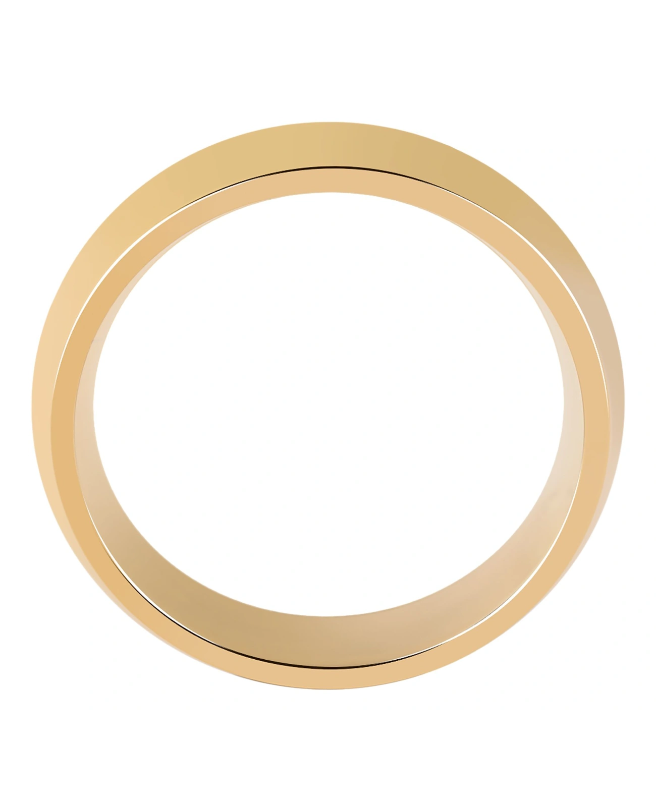 einfacher glatter leicht gewölter ring goldfarben