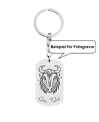 Beispiel für Fotogravur Sternzeichen Stier Gute Fahrt