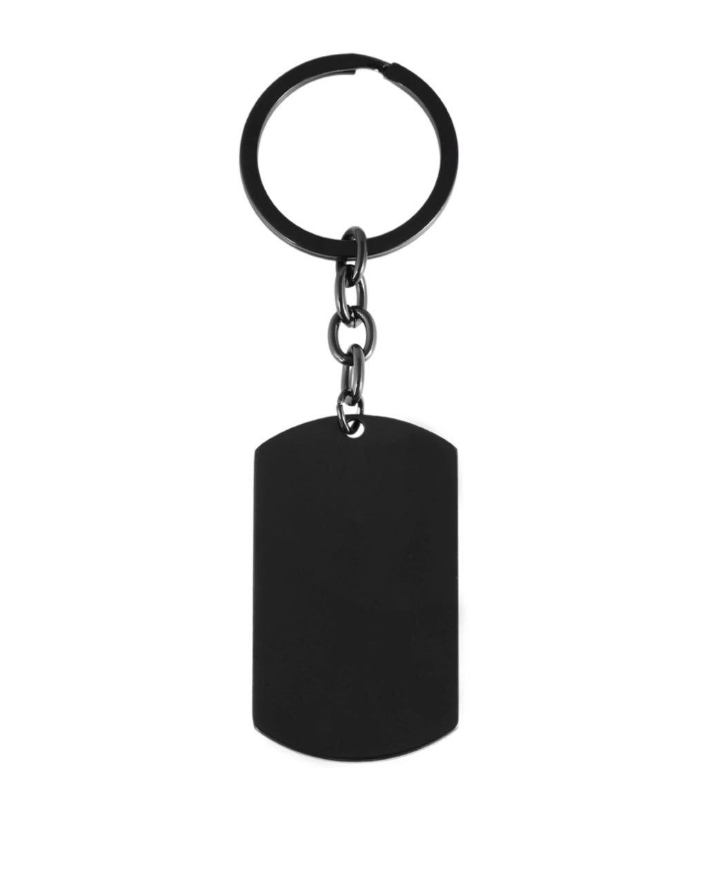 Dog Tag Schlüsselanhänger rechteckig oben und unten abgerundet