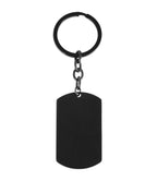 Dog Tag Schlüsselanhänger rechteckig oben und unten abgerundet