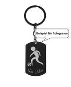 Beispiel für Fotogravur Fußballer Gute Fahrt
