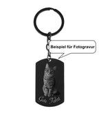 Beispiel für Fotogravur Katze