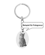 Beispiel für Fotogravur Katze