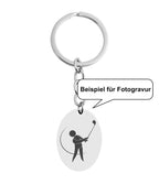Beispiel für Fotogravur Golfer