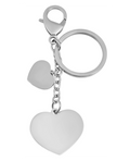 schlüsselanhänger 2 verschieden große herzen