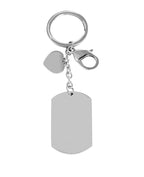 Dog Tag Schlüsselanhänger mit Herz