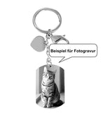 Beispiel für Fotogravur Katze