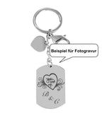 Beispiel für Fotogravur you and me