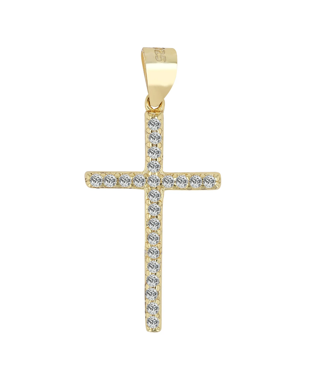 schmales kreuz mit vollen zirkoniabesatz