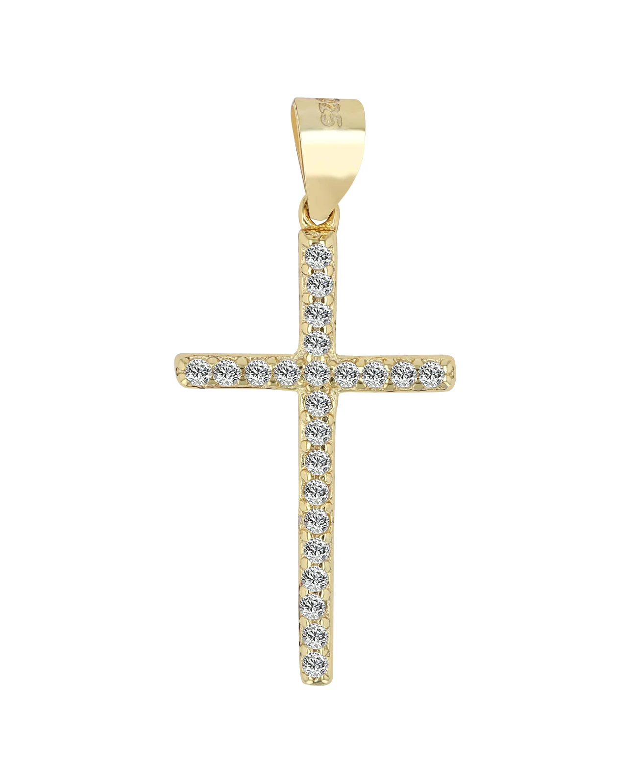 schmales kreuz mit vollen zirkoniabesatz