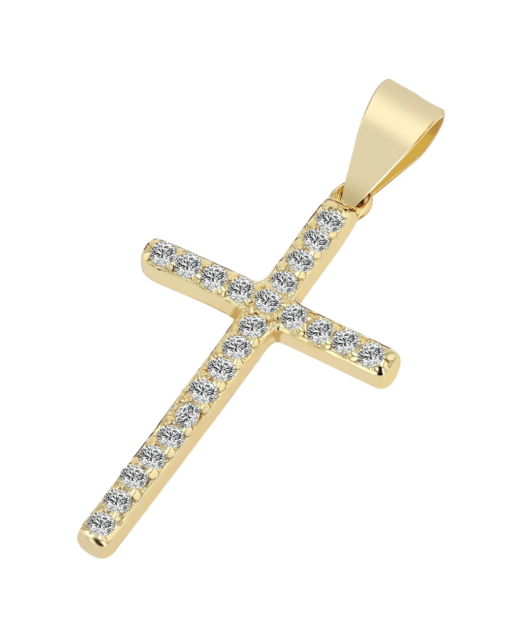 schmales kreuz mit vollen zirkoniabesatz