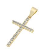 schmales kreuz mit vollen zirkoniabesatz