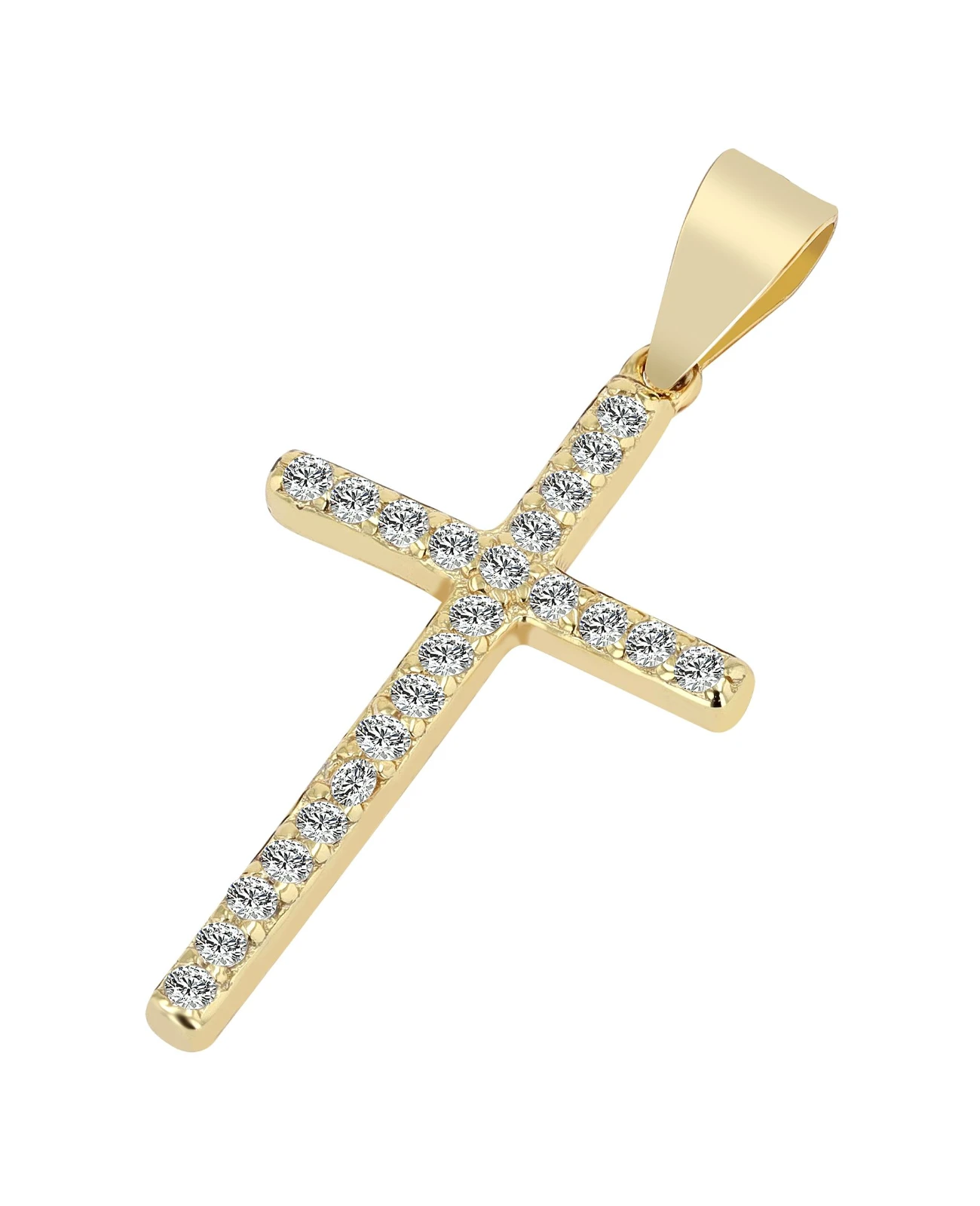 schmales kreuz mit vollen zirkoniabesatz
